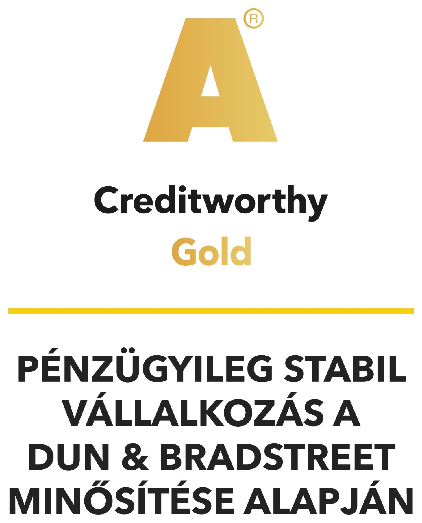 Dun & Bradstreet Creditworthy Gold minősítés